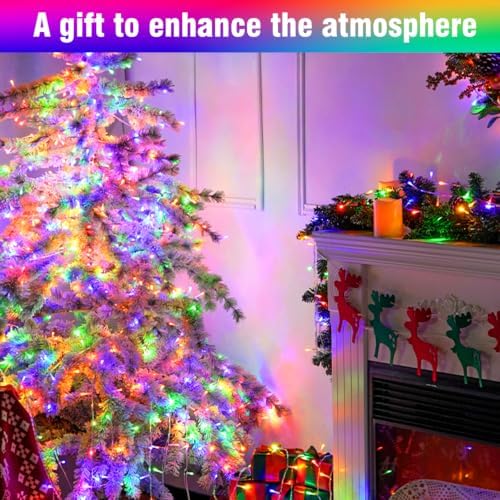 LED Fairy Lights, Connectable Clear Wire String Lights with Timer
