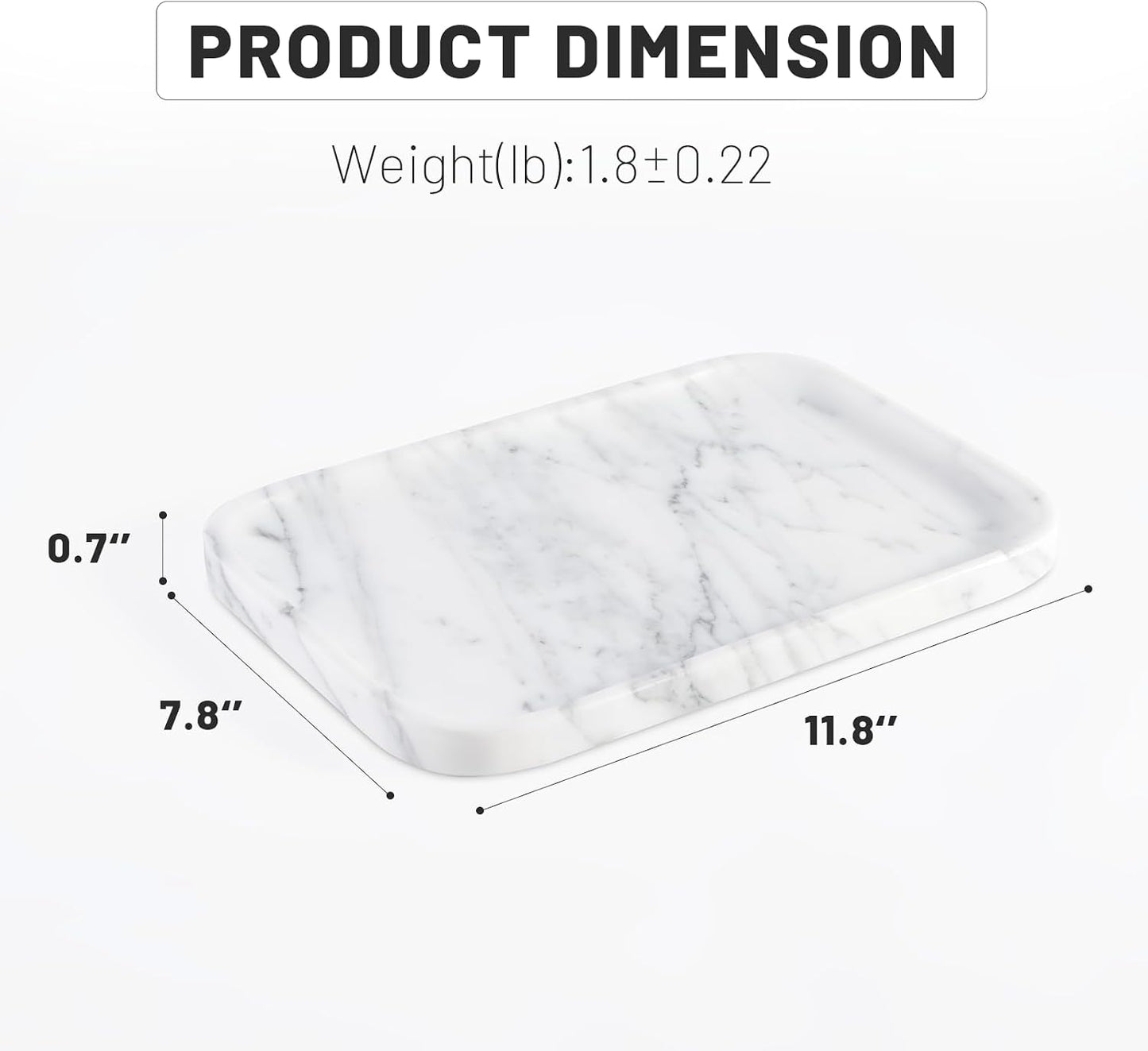Marble Vanity Tray / Arabescato