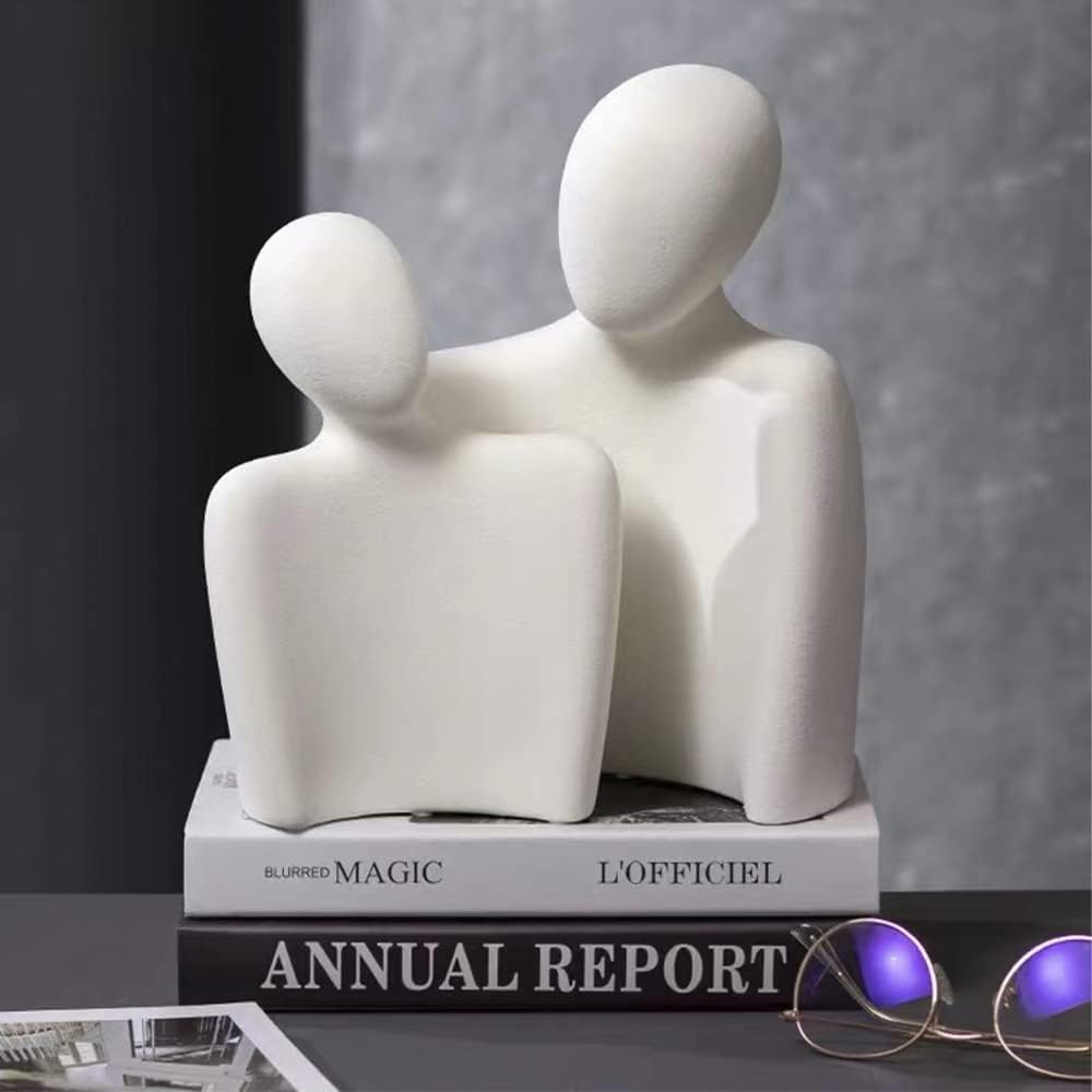Aesthetic Statues / Minimalist Ceramic Art / Large-white