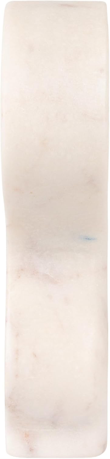 Decorative Abstract Marble Sculptures / White / Set of 2