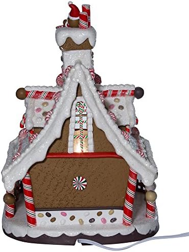 Kurt Adler 12-Inch Lighted Christmas Gingerbread House
