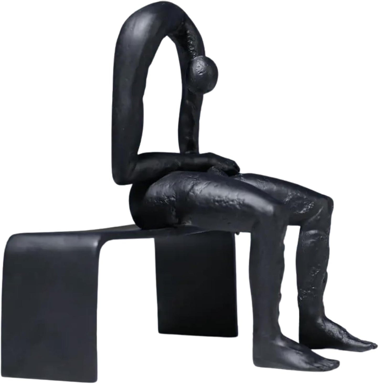Emotional Figurine / Melancholy Sad Resin Statue / Blake / 10.6 Inch