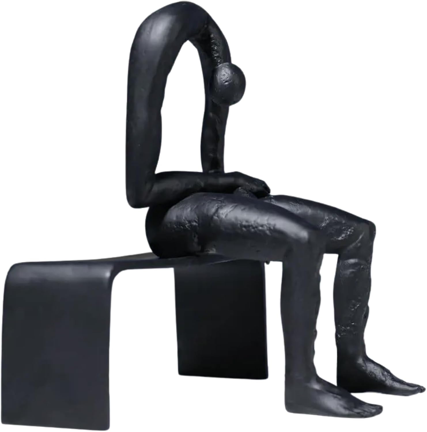 Emotional Figurine / Melancholy Sad Resin Statue / Blake / 10.6 Inch