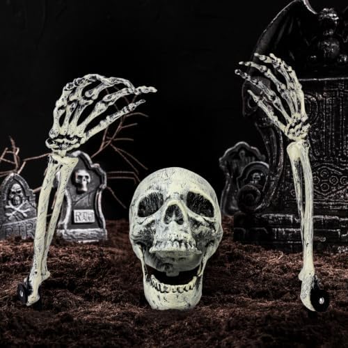 1 Pack Halloween Skeleton Groundbreaker Stakes,Outdoor Yard Decorations