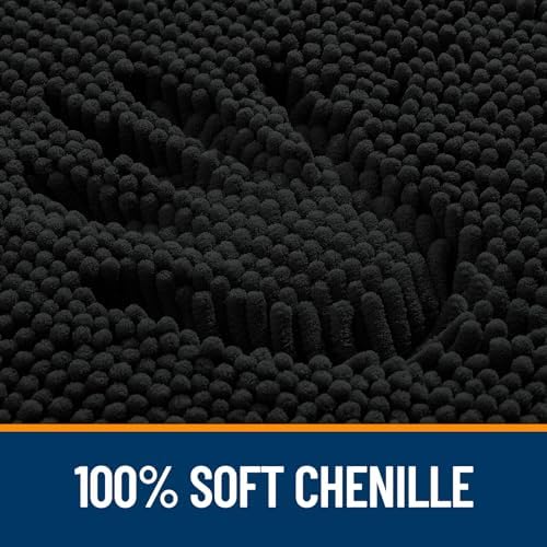 OLANLY Bathroom Runner Rugs 40x24, Extra Soft Absorbent Chenille Bath Rugs
