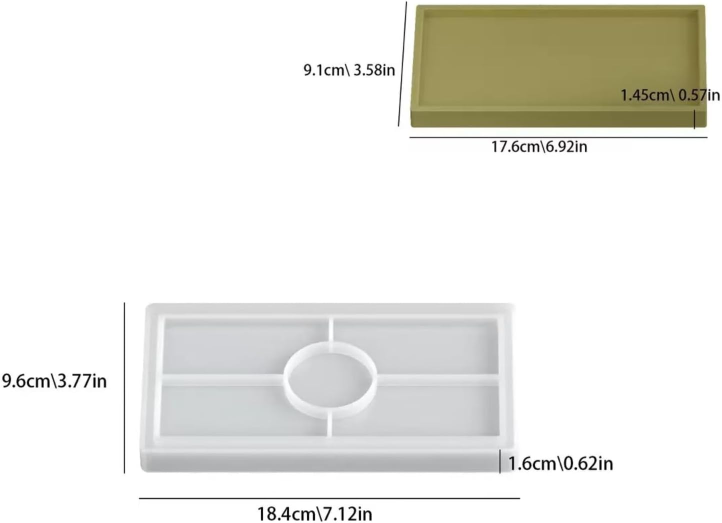 Resin Tray Molds / Set of 3