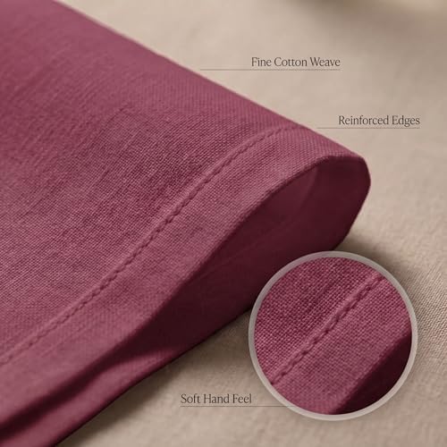 Urban Villa Cloth Napkins 100% Cotton Highly Absorbent Washable Durable Reusable Premium Dinner Napkins Ideal for Gifts for Mothers Day Hotel Farmhouse Parties - Purple (20" x 20", Set of 12)