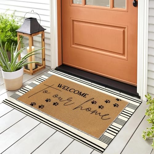 Tinideya 2 23.6 X 35.4 Inches PET Black White Brown