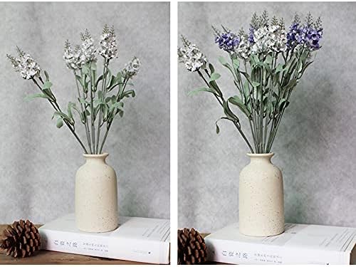 Hirdbrote Small Ceramic Vases for Decor 2-Piece / Beige & Black Dot