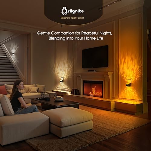 Briignite Night Light Plug into Wall, Projector Night Light Color Changing