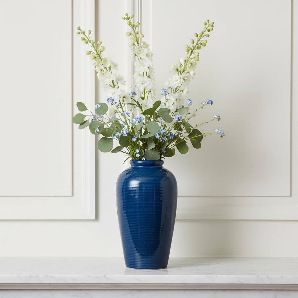 Ceramic Vases Home Decor / 11 Inch / Blue