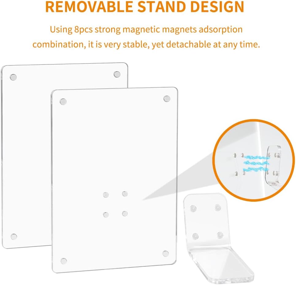 Acrylic Tabletop Photo Frames Compatible / Clear / 2.36*3.54 In / 2.36 x 3.54