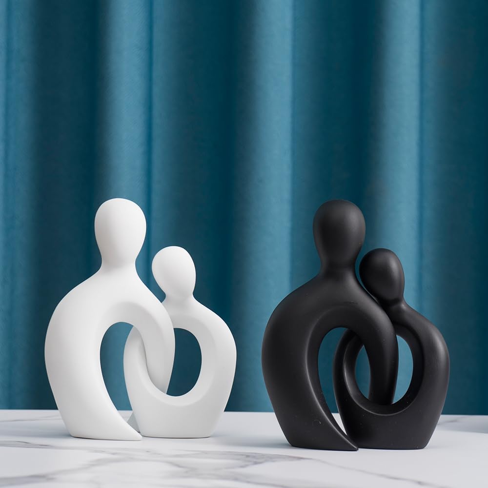 Resin Art Statue Decor / White