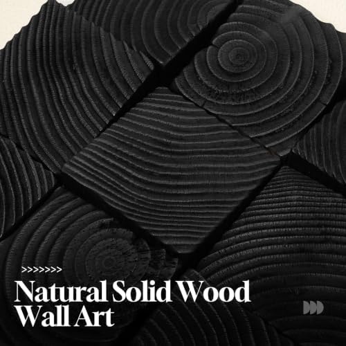 Large Wood Abstract Wall Art for Living Room, Modern 3D Artwork for Walls
