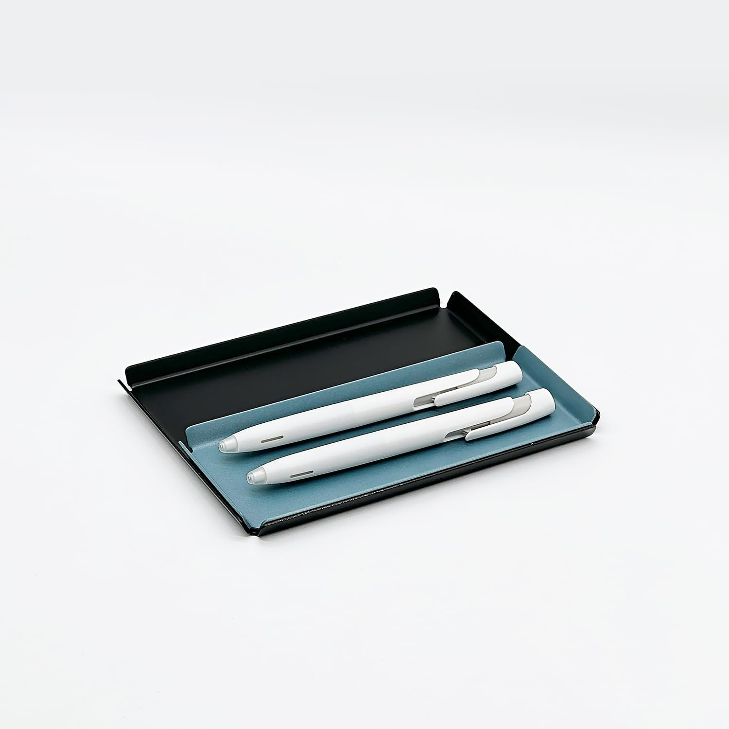 Aluminum Organizer Tray for Desk & Entryway / Powder Coated Azure Blue / 6.7 x 2.9 x 0.4