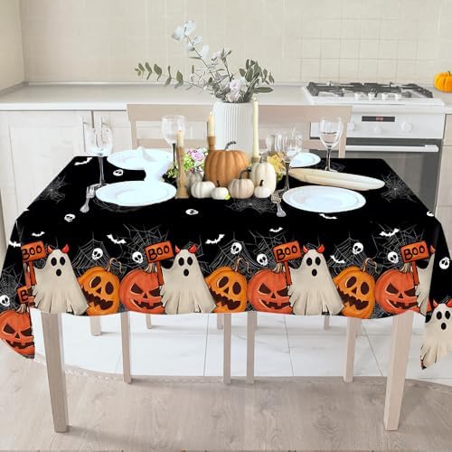 Quimoy Halloween Tablecloth 60×84 Inch Rectangular