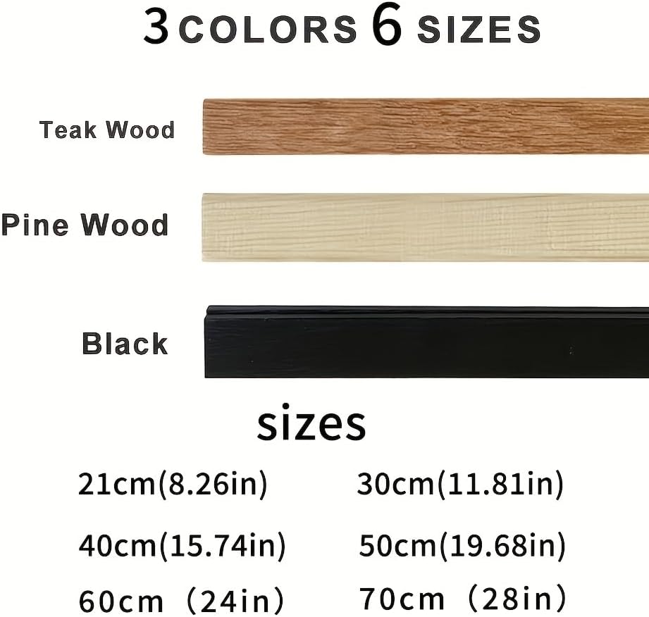 Black Wood Magnetic Poster Hanger 24in Fits 24x18 24x32 24x36 | Magnetic picture frame for fast poster swap. Fits