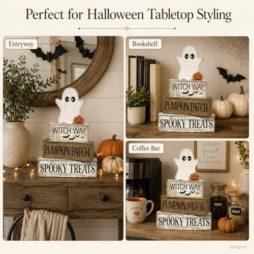 Halloween Ghost Decor Indoor, Halloween Table Decorations for Home