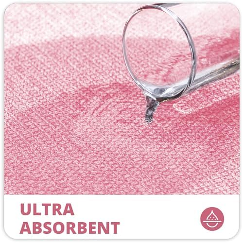 Bosap Bath Mat,Ultra Thin Bathroom Runner Rugs,Large Bath Mats for Bathroom,Quick Dry,Non-Slip,Machine Washable,Low