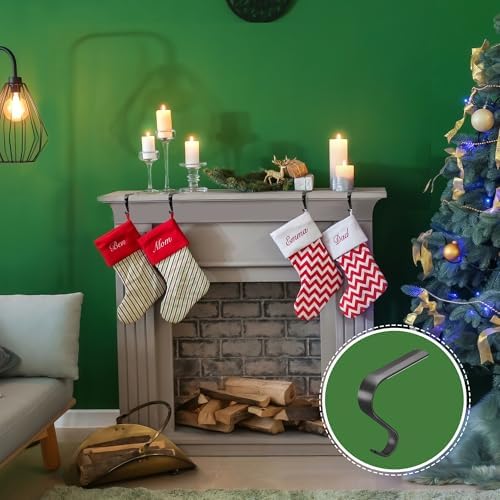 Stocking Holders for Mantle,Christmas Stocking Hooks for Fireplace