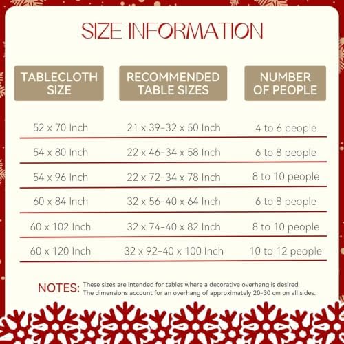 Romanstile Christmas Checkered Tablecloth Rectangle, Red White, 54 x 96