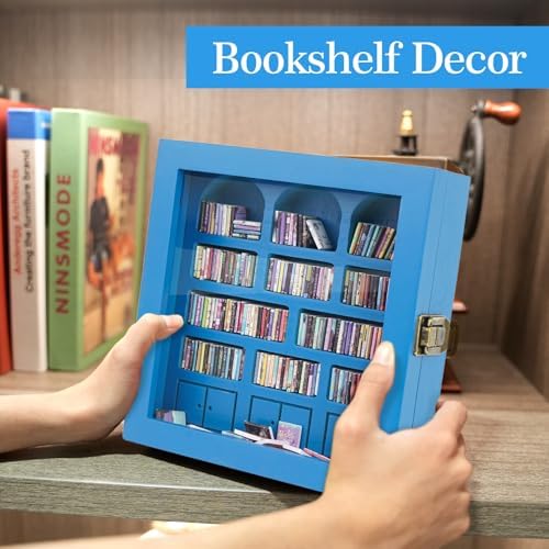 Anxiety Bookshelf – Mini Books Display for Stress Relief and Fun Decor, Perfect Decorative Miniature Library for Book