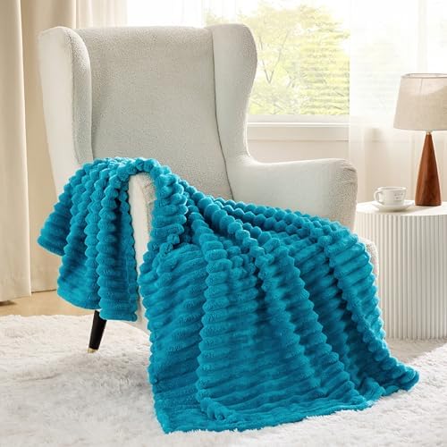 Bedsure Soft Twin XL Blanket for Bed Dorm Teal 66"x90"