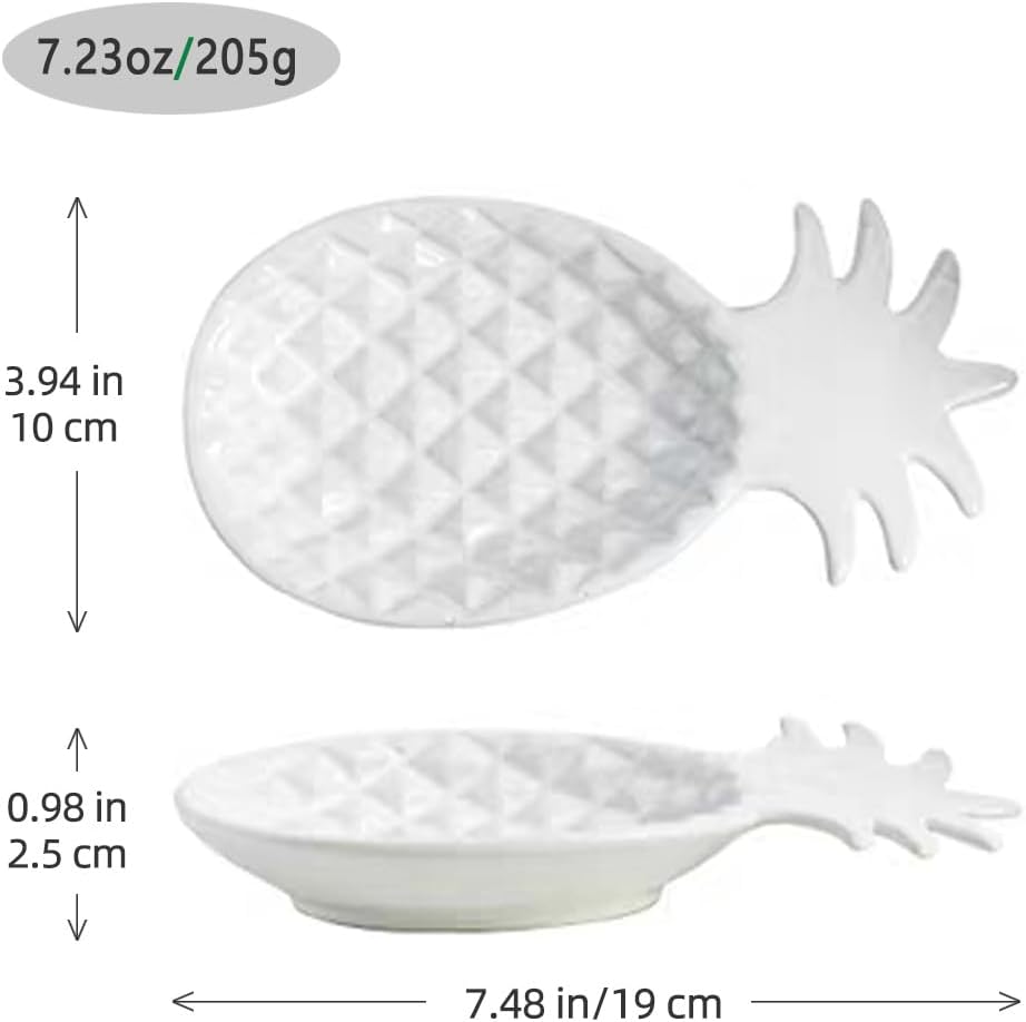 Decorative Ceramic Tray / White