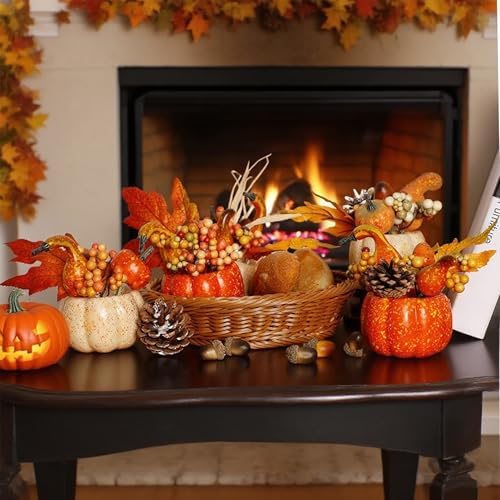 winemana Fall Decorations for Home Table Centerpiece Fake Pumpkin Decor