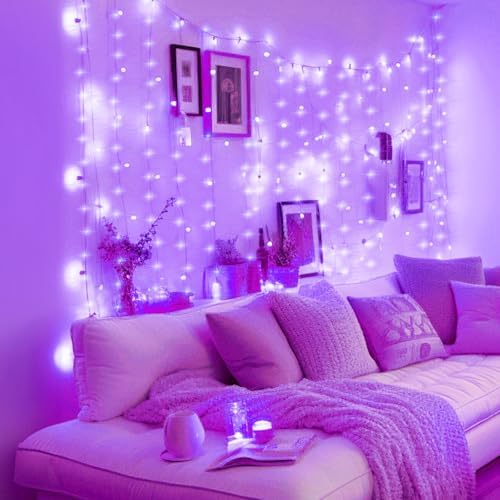 Minetom Halloween Curtain Lights, 300 LEDs Twinkle Fairy Lights, 8 Modes