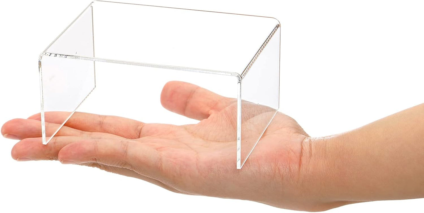 Display Stand for Figures / Clear / 4.4 x 3.2 x 2.2 / Set of 16