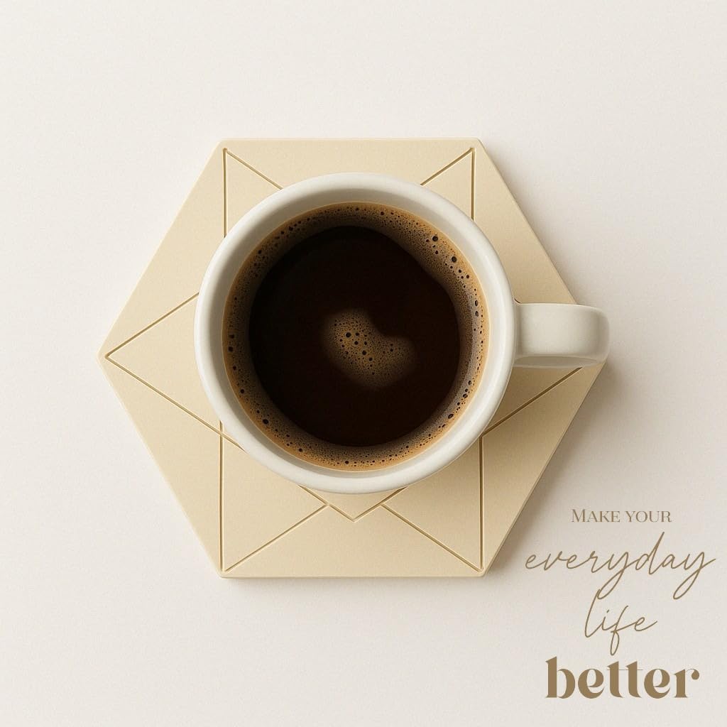 Silicone Hexagon Trivet Mats / Set of 4