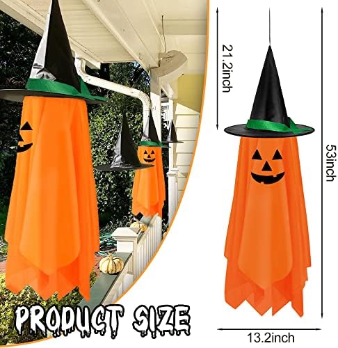 2 Pack Halloween Hanging Decorations Hanging Pumpkins Decor for Outdoor