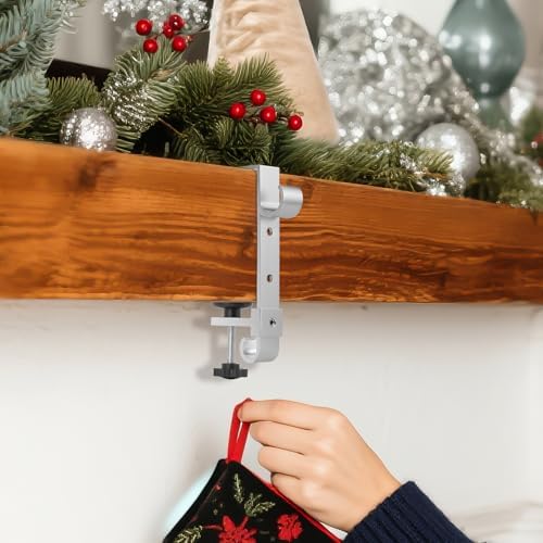 Stocking Hangers for Mantle,2 in 1 Adjustable Christmas Stocking Holder