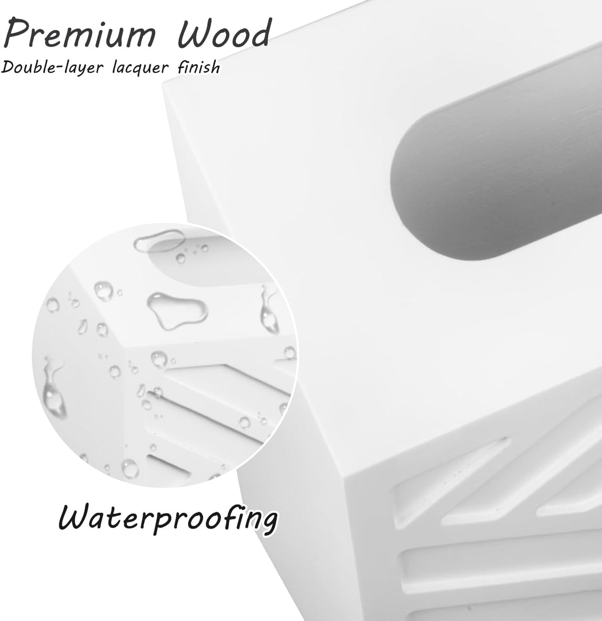 Hand Towel Holder Compatible with Kleenex Disposable Paper Hand Towels | Modern Hand Towels Box Cover, Wood