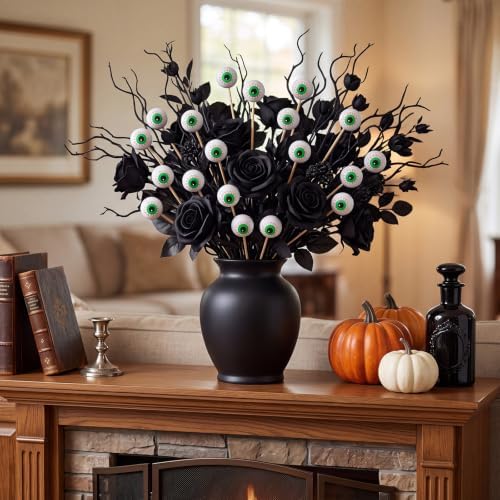 Soulchen 24 Pcs Horror Halloween Eyeball Centerpieces Set 1.57"
