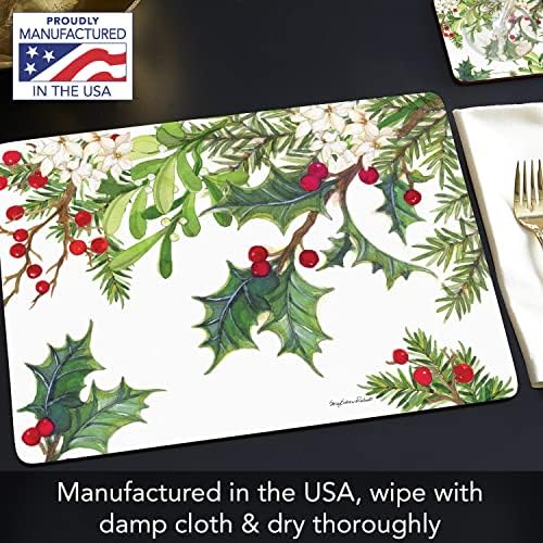 Balsam & Berries Boxed Set of 4 Premium Hardboard Placemats