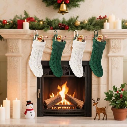 Christmas Stockings 18" Knitted Stocking Christmas Decorations