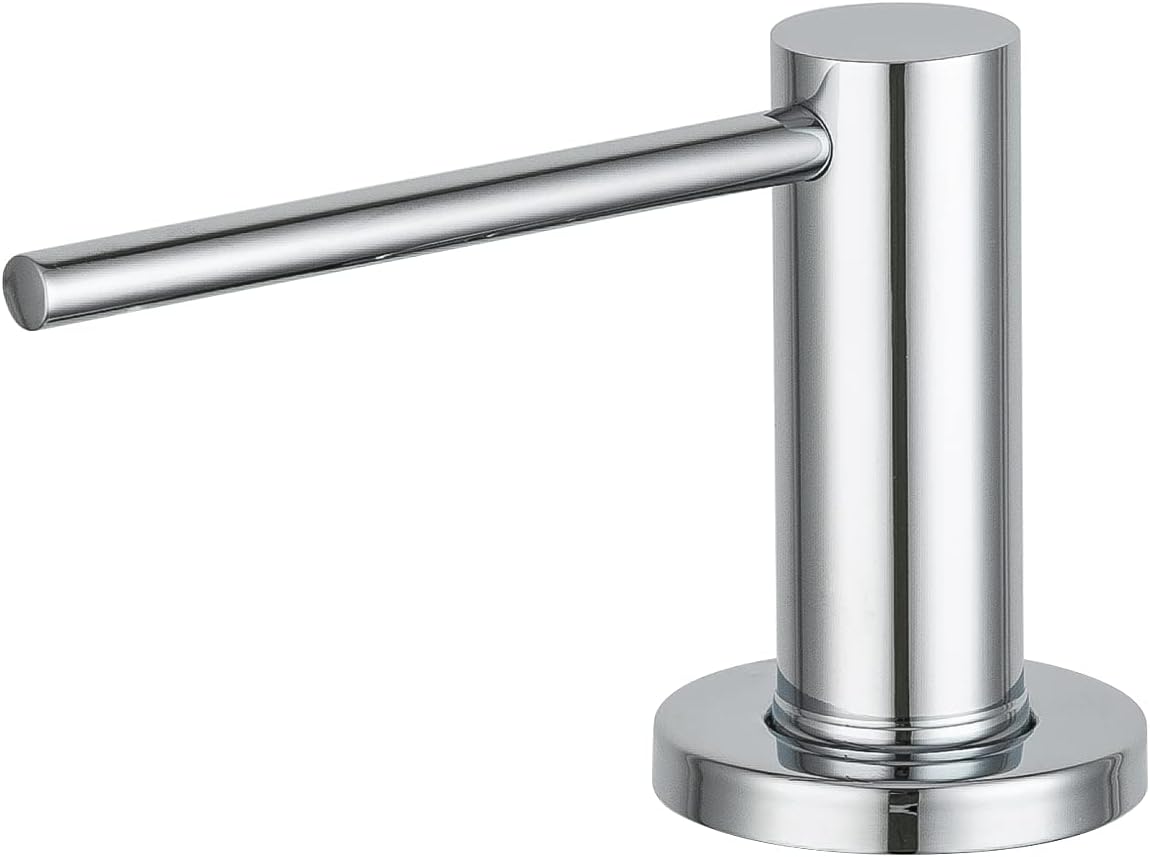 Soap Dispenser for Kitchen Sink Polished Chrome GAPPO Stainless Steel Countertop Pump Hand Lotion Built in Bottlend