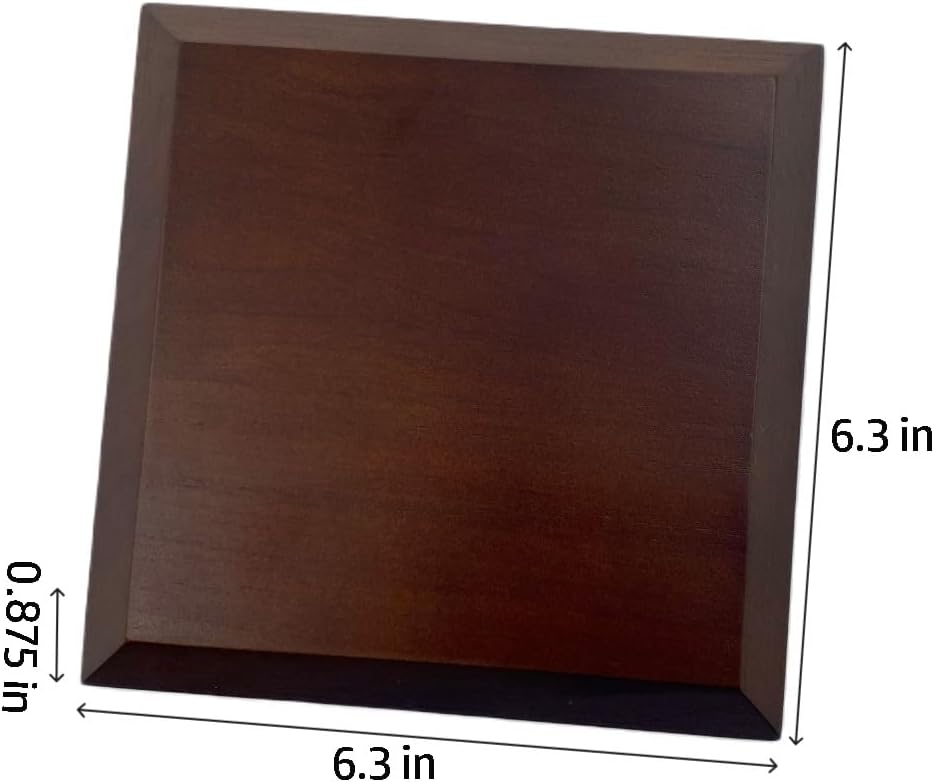 Square Wood Display Base / Brown