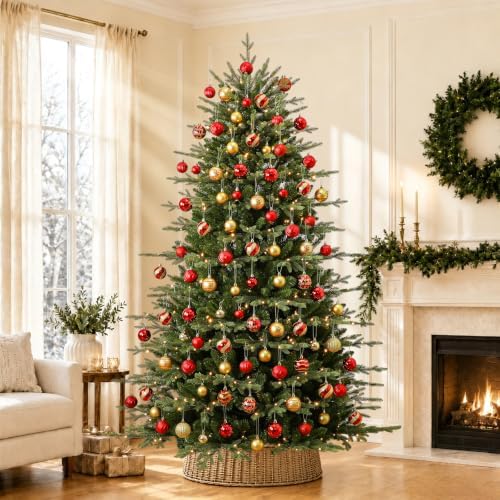 SHareconn 66Pcs Christmas Tree Decorations, Christmas Tree Ornaments Set