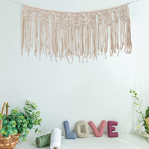 Macrame Garland Macrame Wall Hanging Nursery Wall Decor Boho Home Bohemian Bedroom / 35"L x 16"W