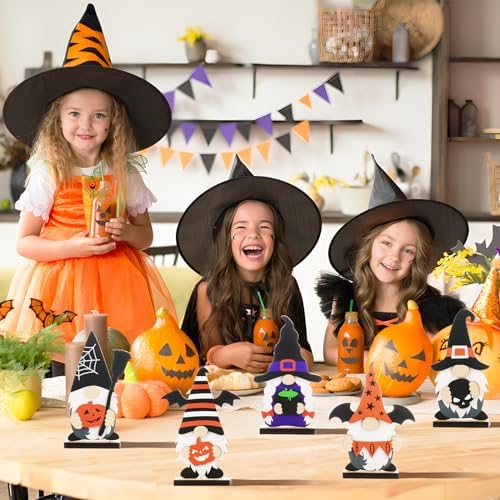 SY Super Bang 5PCS Halloween Gnome Decorations for Indoor Home Table Decor