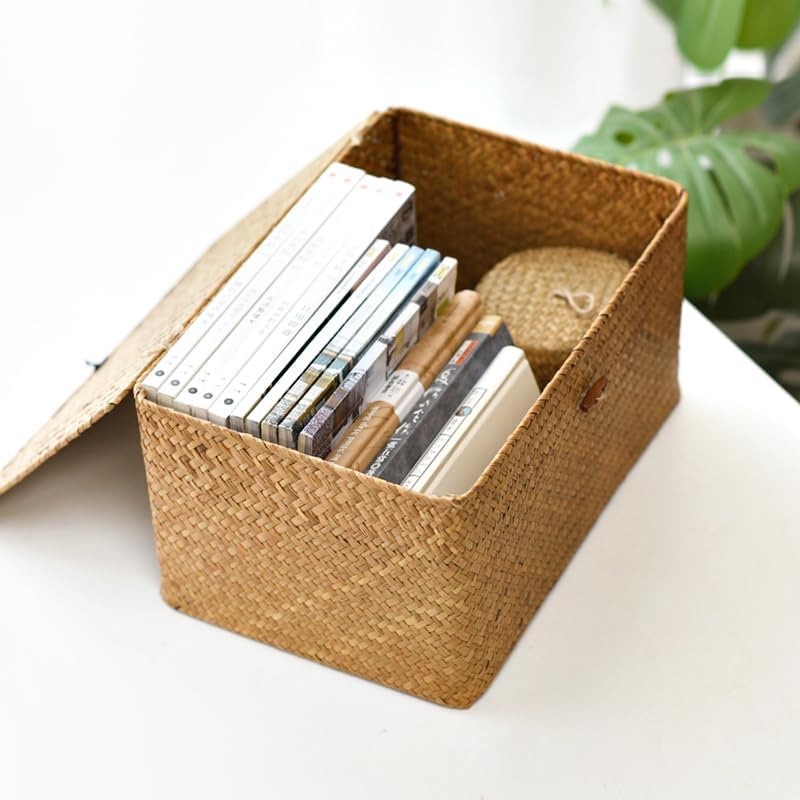 Wicker Basket / Seagrass Storage Basket / Natural