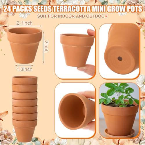 Reallnaive 24 Sets Wedding Favor Flower Seeds Let Love Grow Seed Packets