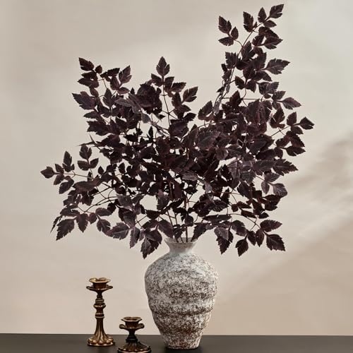 Waipfaru 36" Fall Stems for Vases, Artificial Cimicifuga Stems (3pcs)