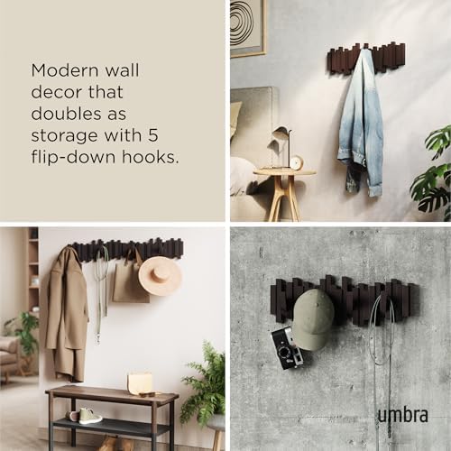 Space-Saving Storage Organizer / Espresso / 5-hook