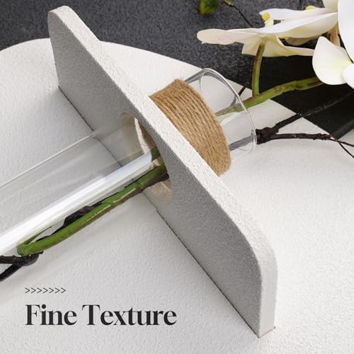Cuspin 3D Textured Black and White Wall Art with Vase and Shelf, 1 Piece