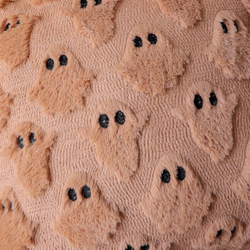 Halloween Pillow Covers 18x18 Set of 2 Brown Ghost Farmhouse Home Decor