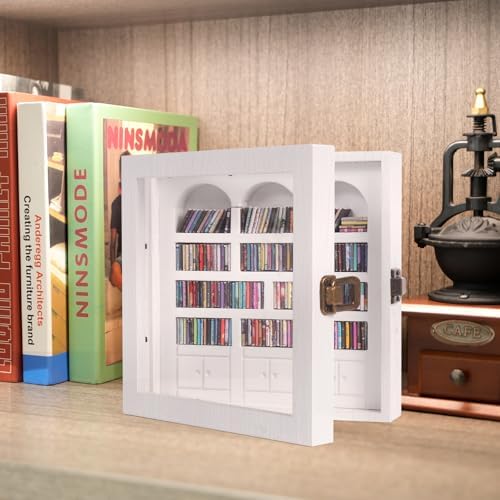 Anxiety Bookshelf – Mini Books Display for Stress Relief and Fun Decor, Perfect Decorative Miniature Library for Book
